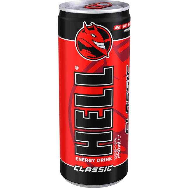 Hell Energy Drink 250 ml ist ein beliebtes Energy-Getränk mit hohem Koffeingehalt und Vitamin B-Komplex für einen schnellen Energieschub. Es bietet einen klassischen, süßen Geschmack und ist ideal für lange Tage oder intensive Aktivitäten. Erhältlich bei GEtca GmbH.