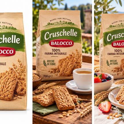 Balocco Cruschelle 700 g Vollkornkekse mit Kaffee und Weizen