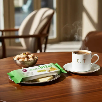Dubai weiße Schokoladentafel mit Pistaziencreme und Kadayif, 30g elit