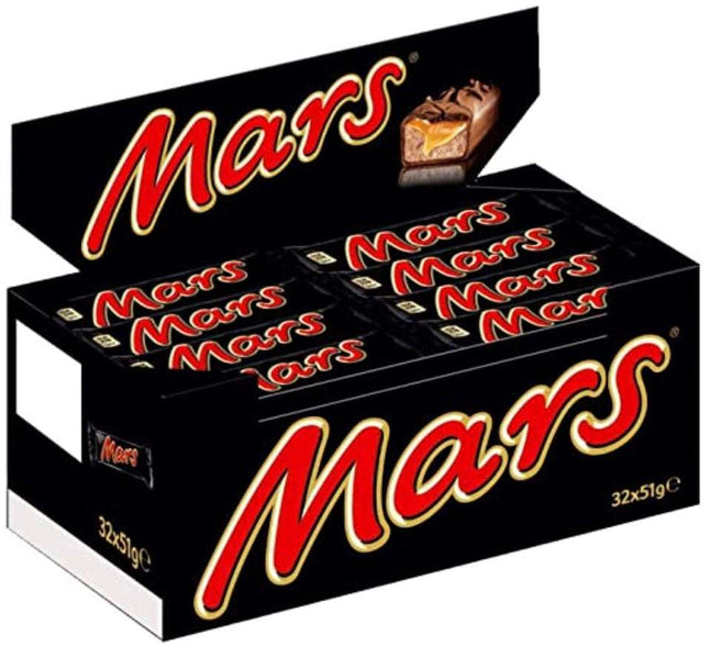 Mars Schokoriegel – köstlicher Schokoriegel mit zarter Karamell- und Nougatfüllung, umhüllt von Milchschokolade, angeboten von der GEtca GmbH. Perfekt für alle, die den klassischen Schokoladengenuss lieben.