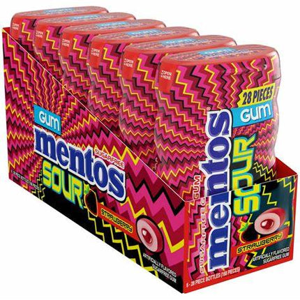 Die Packung Mentos Sour Gum Strawberry 30g enthält einen erfrischenden Kaugummi mit einem intensiven, säuerlich-fruchtigen Erdbeergeschmack – perfekt für einen spritzigen Genussmoment. Das Produkt wird von der GEtca GmbH angeboten.