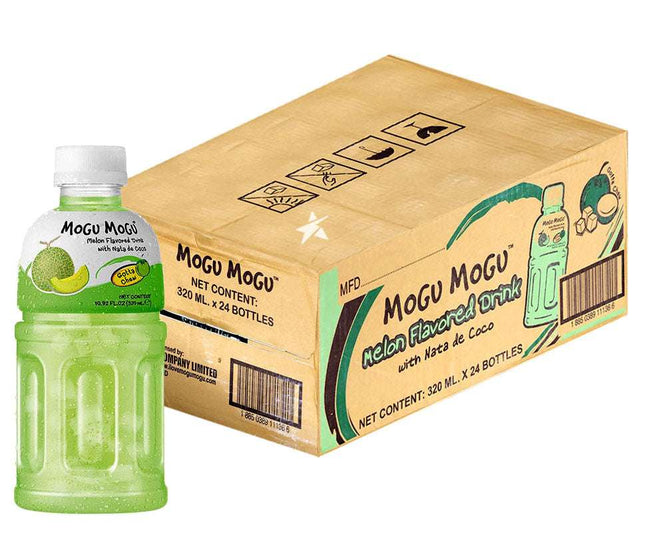 Mogu Mogu Melon 320 ml – eine köstliche und fruchtige Erfrischung mit dem süßen, aromatischen Geschmack von saftiger Melone. Enthält echte Fruchtstücke, eine angenehm prickelnde Süße und sorgt für ein einzigartiges Trink-Erlebnis. Erhältlich bei GEtca GmbH.