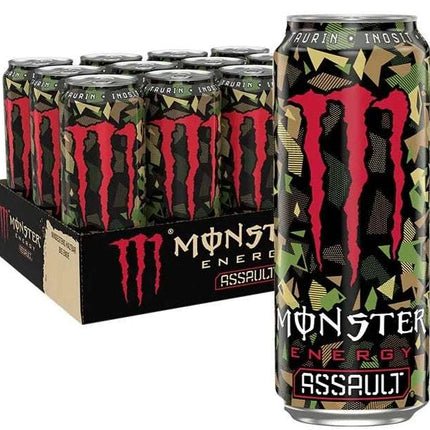 12er-Pack Monster Assault Energy (500 ml) – Kraftvoller Energy-Drink mit intensivem Geschmack und belebender Wirkung. Perfekt für einen energiereichen Kick. Angebot von GEtca GmbH.