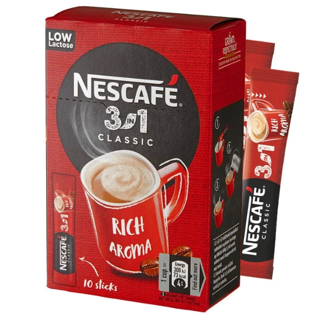 Nescafé 3in1 Brown Sugar Bag – praktisches Instant-Kaffeemix mit Kaffee, Milchpulver und braunem Zucker für einen milden, ausgewogenen Geschmack, angeboten von der GEtca GmbH. Perfekt für alle, die einen schnellen und vollmundigen Kaffeegenuss lieben!