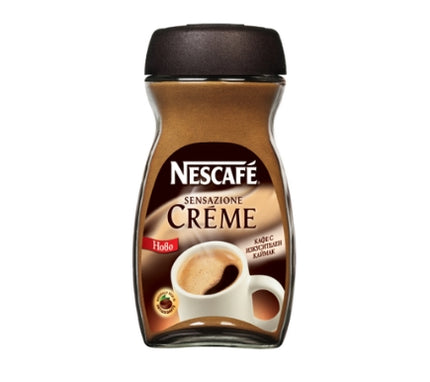 Nescafé Sensazione Crema Instant 200g ist ein löslicher Kaffee mit einem milden und samtigen Geschmack, der aus mittelgerösteten Robusta-Bohnen hergestellt wird. Er zeichnet sich durch eine feine Crema und ein ausgewogenes Aroma aus – perfekt für alle, die einen sanften Kaffeegenuss bevorzugen! Das Produkt wird von der GEtca GmbH angeboten.