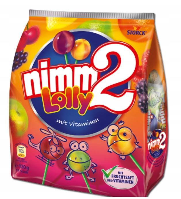 20er-Pack Nimm2 Lolly (200 g) – Fruchtige Lutscher mit köstlichem Geschmack und einer leckeren Füllung. Perfekt für eine süße und vitaminreiche Nascherei. Angebot von GEtca GmbH.
