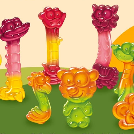 Nimm2 Lachgummi Jungle (90 g) – Fruchtige Gummibonbons in exotischen Geschmacksrichtungen mit wertvollen Vitaminen. Perfekt für eine wilde und spaßige Nascherei. Angebot von GEtca GmbH.