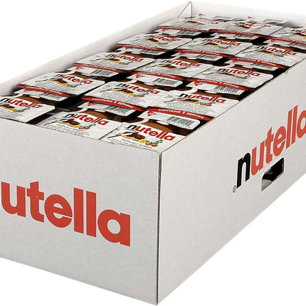 120er-Pack Nutella Portionsbecher (15 g) – Cremige Haselnuss-Schokoladencreme in praktischer Einzelportion. Perfekt für unterwegs oder als süßer Frühstücksgenuss. Angebot von GEtca GmbH.