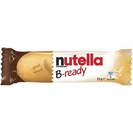 Nutella B-Ready (22 g) – Knusprige Waffel gefüllt mit cremiger Nutella, perfekt für den süßen Genussmoment unterwegs. Angebot von GEtca GmbH.