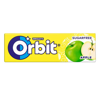 Orbit Apple 14g ist ein zuckerfreier Kaugummi mit Süßstoffen und einem fruchtigen Apfelgeschmack. Perfekt für alle, die einen langanhaltenden, frischen Atem genießen möchten! Das Produkt wird von der GEtca GmbH angeboten.