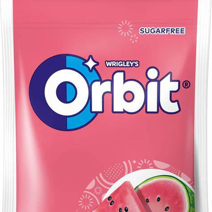 Orbit Watermelon Bag 29g ist ein zuckerfreier Kaugummi mit Süßstoffen und einem erfrischenden Wassermelonengeschmack. Perfekt für alle, die einen langanhaltenden, fruchtigen Atem genießen möchten! Das Produkt wird von der GEtca GmbH angeboten.