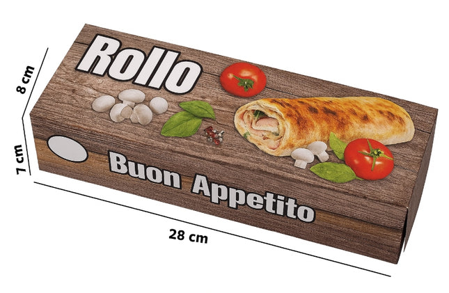 Pizzakarton Rollo 7x8x28 Getca GmbH