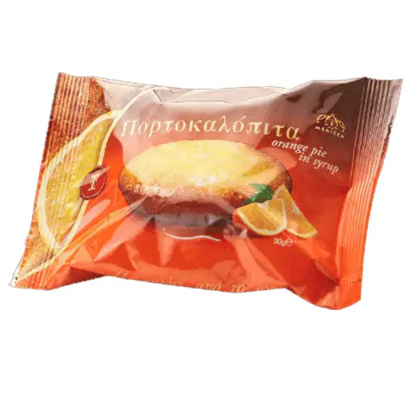Toumpourleka Portokalopita 90g – traditioneller griechischer Orangenkuchen mit saftigem Teig und fruchtigem Orangenaroma.