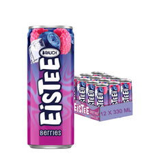 Rauch Eistee Berries 0,33 l Dose – fruchtiger Eistee mit natürlichem Beerengeschmack in kompakter Aluminiumdose mit modernem Design, angeboten von Getca GmbH im Onlinehandel.