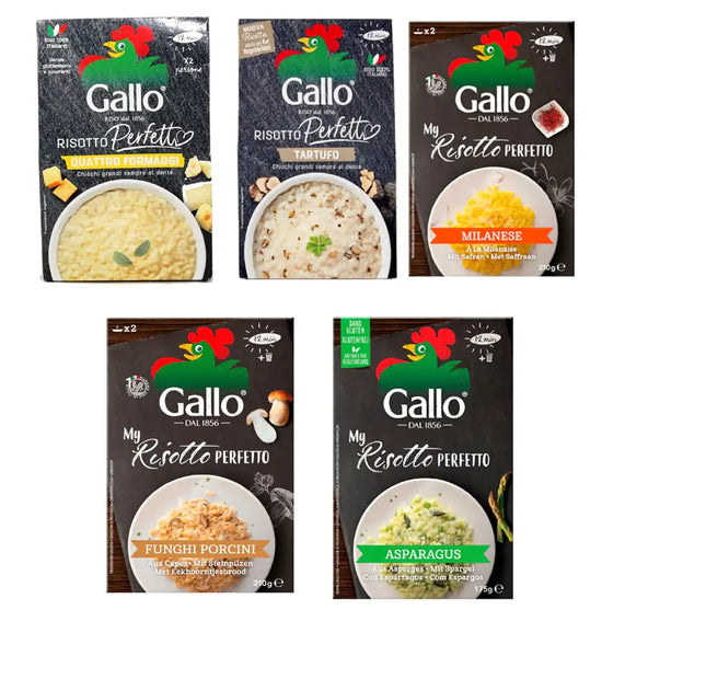 Gallo Risotto 5 versch. Sorten Mix Paket  5 x 175g