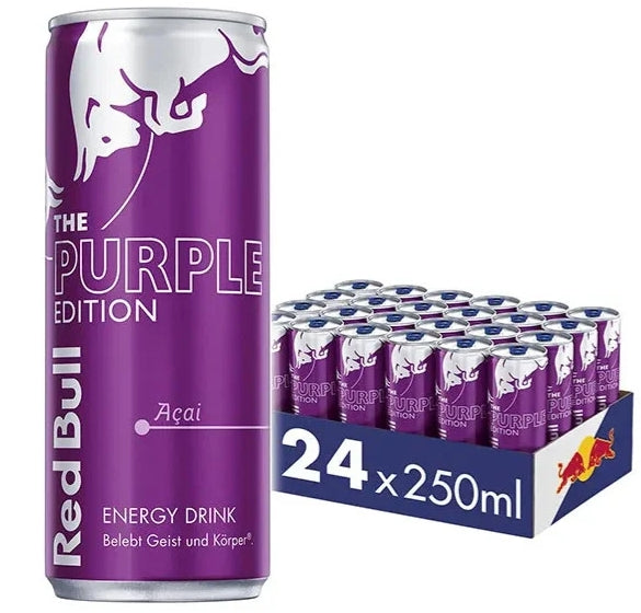 24er-Pack Red Bull Acai Dosen (250 ml) – Energiegeladener Drink mit fruchtigem Açai-Geschmack. Perfekt für einen belebenden Kick mit exotischer Note. Angebot von GEtca GmbH.
