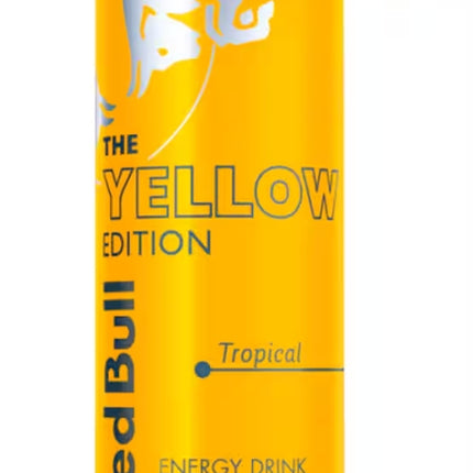 Red Bull Tropical Edition 250 ml – ein koffeinhaltiger Energy-Drink mit exotischem Fruchtgeschmack, der tropische Aromen wie Ananas und Mango vereint. Enthält Taurin, Koffein und B-Vitamine für einen belebenden Energieschub. Erhältlich bei GEtca GmbH.