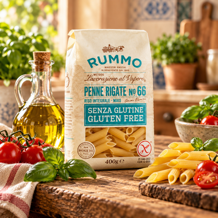 Rummo Penne Rigate N°66 glutenfrei 400 g – italienische Pasta