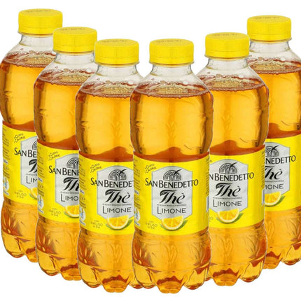 12er-Pack San Benedetto Lemon Eistee (500 ml) – Erfrischender Zitronen-Eistee mit ausgewogenem Geschmack. Perfekt für eine kühle Pause unterwegs oder zu Hause. Angebot von GEtca GmbH.