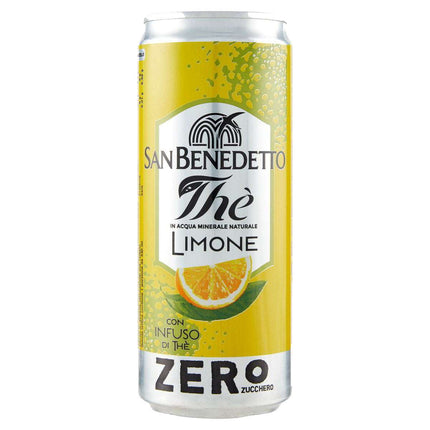 24er-Pack San Benedetto Eistee Lemon Zero (330 ml) inkl. Pfand – Zuckerfreier Zitronen-Eistee mit erfrischendem Geschmack. Perfekt für bewusste Erfrischung und Genussmomente. Angebot von GEtca GmbH.