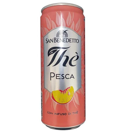 San Benedetto Eistee Pfirsich 330 ml – ein erfrischender Eistee mit köstlichem Pfirsichgeschmack. Enthält natürliches Mineralwasser, Tee-Extrakt, Pfirsichsaft, Zucker und Süßungsmittel für einen harmonischen und belebenden Genuss. Erhältlich bei GEtca GmbH.