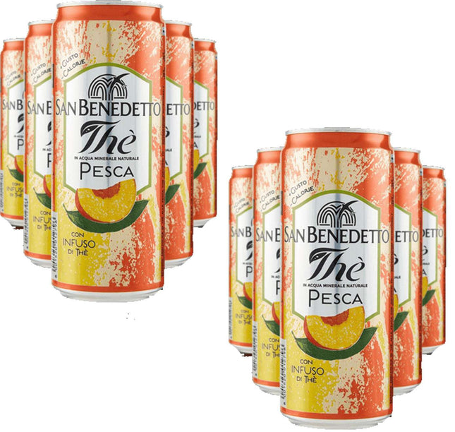 24er-Pack San Benedetto Eistee Pfirsich (330 ml) inkl. Pfand – Fruchtiger Pfirsich-Eistee mit angenehmer Süße. Perfekt für eine erfrischende Pause. Angebot von GEtca GmbH.