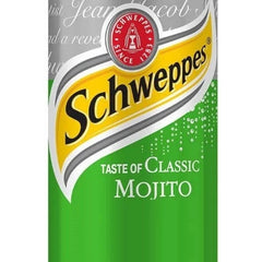 Schweppes Virgin Mojito 330 ml ist ein erfrischendes Getränk mit Limettensaft und Minzaroma. Es bietet einen spritzigen Geschmack und ist alkoholfrei. Perfekt für eine belebende Erfrischung! Erhältlich bei GEtca GmbH.