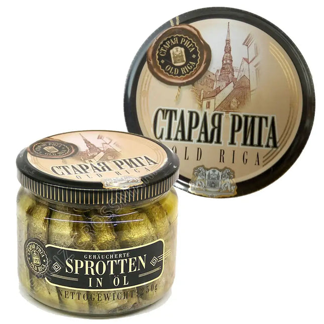 Getca GmbH Sprotten in Öl in Glas Old Riga 250g
