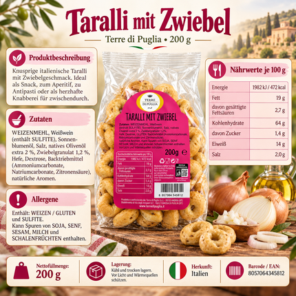 Taralli Cipolla 200 g  Puglia