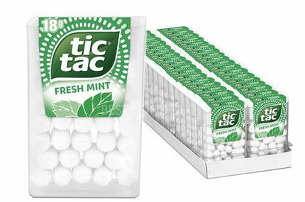 288er-Pack TIC TAC Fresh Mint (18 g) – Erfrischende Minzdragees für einen langanhaltenden frischen Atem. Perfekt für unterwegs oder zwischendurch. Angebot von GEtca GmbH.