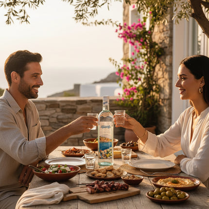 LAZARIDIS Idoniko Tsipouro 40 % Vol. – hochwertiger griechischer Tresterbrand ohne Anis in der Originalflasche