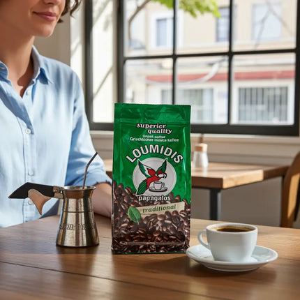 Original Loumidis Griechischer Kaffee 490 g – beliebte Kaffeespezialität für traditionellen Kaffeegenuss zu Hause
