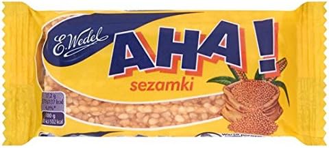 Die Packung Wedel Aha! Sesame Biscuits 27,2g enthält knusprige Kekse mit aromatischem Sesam – perfekt für einen nussigen und ausgewogenen Genussmoment. Das Produkt wird von der GEtca GmbH angeboten.