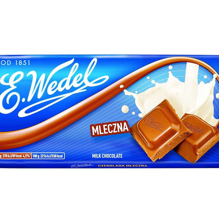 Die Packung Wedel Milk Chocolate 90g enthält zarte Milchschokolade mit einem besonders cremigen und vollmundigen Geschmack – perfekt für einen genussvollen Schokoladenmoment. Das Produkt wird von der GEtca GmbH angeboten