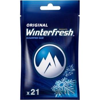 Winterfresh Original 29g ist ein zuckerfreies Kaugummi mit Süßstoff und einem erfrischenden Minz- und Mentholgeschmack. Perfekt für alle, die einen langanhaltenden, kühlen Atem genießen möchten! Das Produkt wird von der GEtca GmbH angeboten.