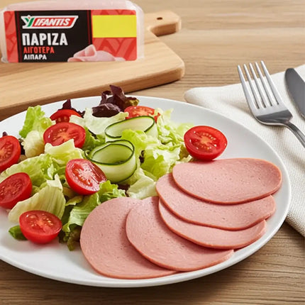 Fleischwurst in Scheiben von Ifantis Pariza