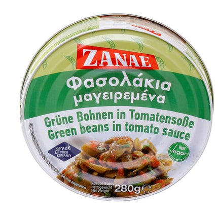 Zanae Grüne Bohnen (Fasolakia) in Tomatensoße (280g)