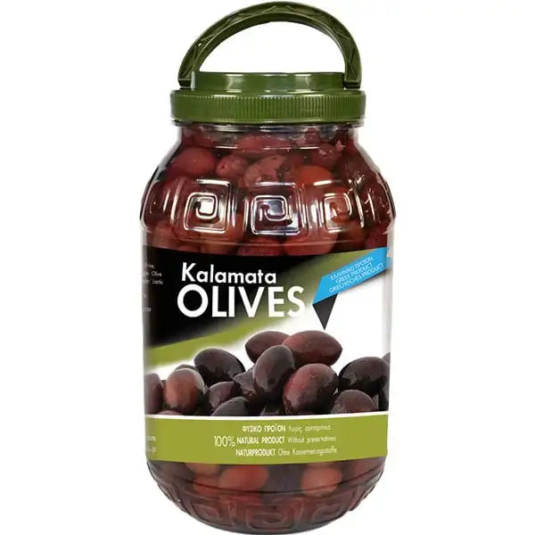Getca GmbH Oliven Kalamon Jumbo schwarz (2Kg/Fass) Zanae