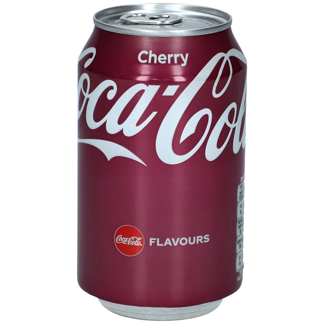Coca-Cola Cherry 330 ml ist ein koffeinhaltiges Erfrischungsgetränk mit intensivem Kirschgeschmack. Es kombiniert die klassische Cola-Note mit einer fruchtigen Süße. Erhältlich bei GEtca GmbH.