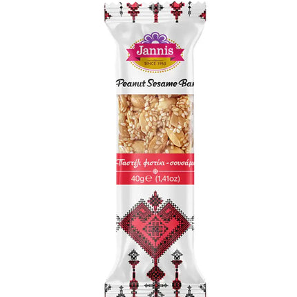 Getca GmbH Erdnuss - Sesamriegel (40g) Jannis Pasteli