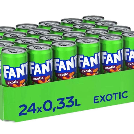 24er-Pack Fanta Exotic Flaschen (0,33 l)– Fruchtig-erfrischendes Softgetränk mit exotischem Geschmack. Perfekt für heiße Tage und besondere Genussmomente. Angebot von GEtca GmbH.