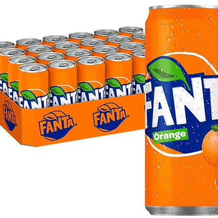 24er-Pack Fanta Orange Dosen (330 ml) inkl. Pfand – Spritzig-fruchtige Orangenlimonade mit unverwechselbarem Geschmack. Perfekt für jede Gelegenheit. Angebot von GEtca GmbH.