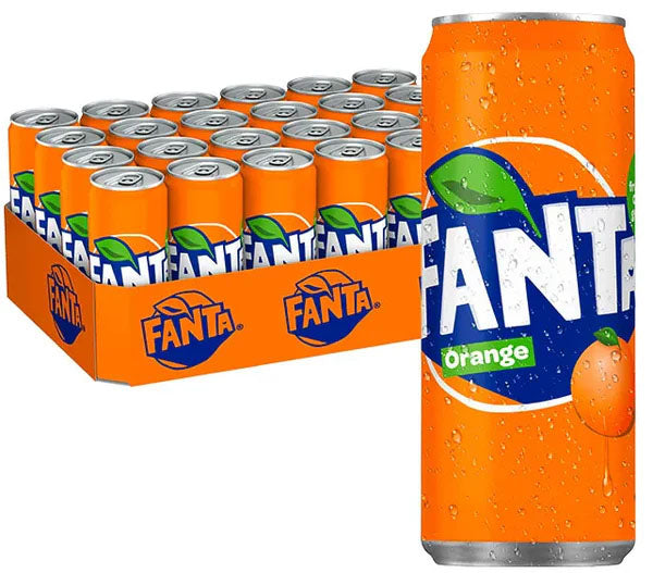 24er-Pack Fanta Orange Dosen (330 ml) inkl. Pfand – Spritzig-fruchtige Orangenlimonade mit unverwechselbarem Geschmack. Perfekt für jede Gelegenheit. Angebot von GEtca GmbH.