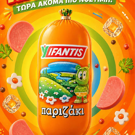 Ifantis Parisaki – hochwertige griechische Wurst mit traditionellem Geschmack, 330g