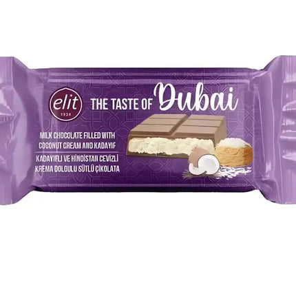 Dubai  Milchschokoladenriegel mit Kokoscreme und Kadayif, 90g