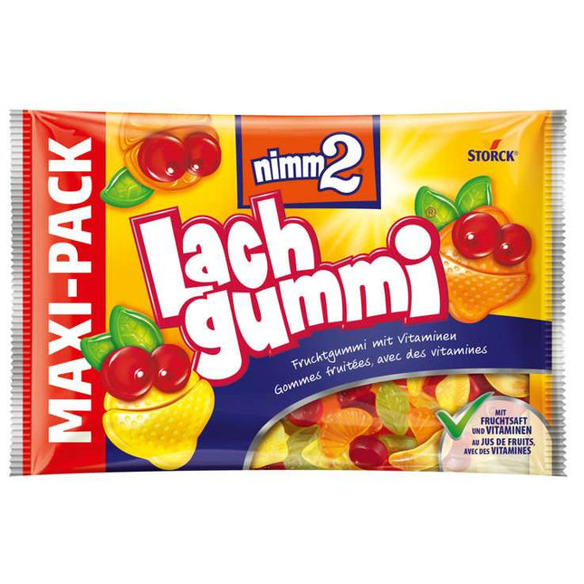 30er-Pack Nimm2 Lachgummi (100 g) – Fruchtige Gummibonbons mit köstlichen Geschmacksrichtungen und wertvollen Vitaminen. Perfekt für eine bunte und spaßige Nascherei. Angebot von GEtca GmbH.