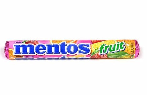 Mentos Fruit 38g enthält fruchtige Kaubonbons mit einer leckeren Mischung verschiedener Obstgeschmacksrichtungen – perfekt für einen abwechslungsreichen und köstlichen Genussmoment. Das Produkt wird von der GEtca GmbH angeboten.