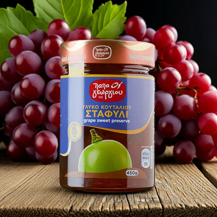 Trauben eingelegt in Sirup (450g) Papageorgiou