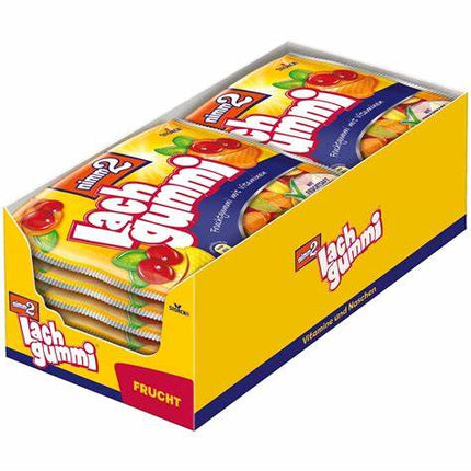 30er-Pack Nimm2 Lachgummi (100 g) – Fruchtige Gummibonbons mit köstlichen Geschmacksrichtungen und wertvollen Vitaminen. Perfekt für eine bunte und spaßige Nascherei. Angebot von GEtca GmbH.