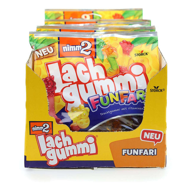 30er-Pack Nimm2 Lachgummi Jungle (90 g) – Fruchtige Gummibonbons in exotischen Geschmacksrichtungen mit wertvollen Vitaminen. Perfekt für eine wilde und spaßige Nascherei. Angebot von GEtca GmbH.